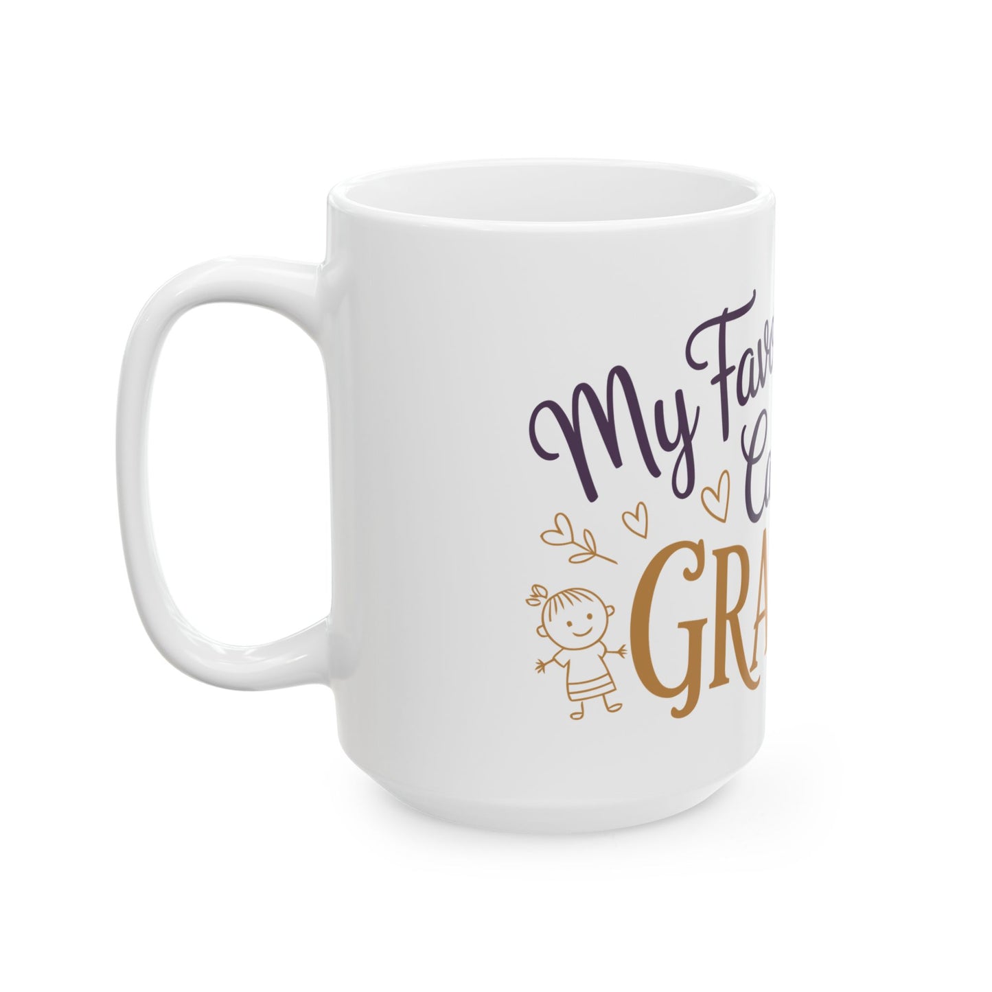 TEEZOCA grandmother love quote coffee cup