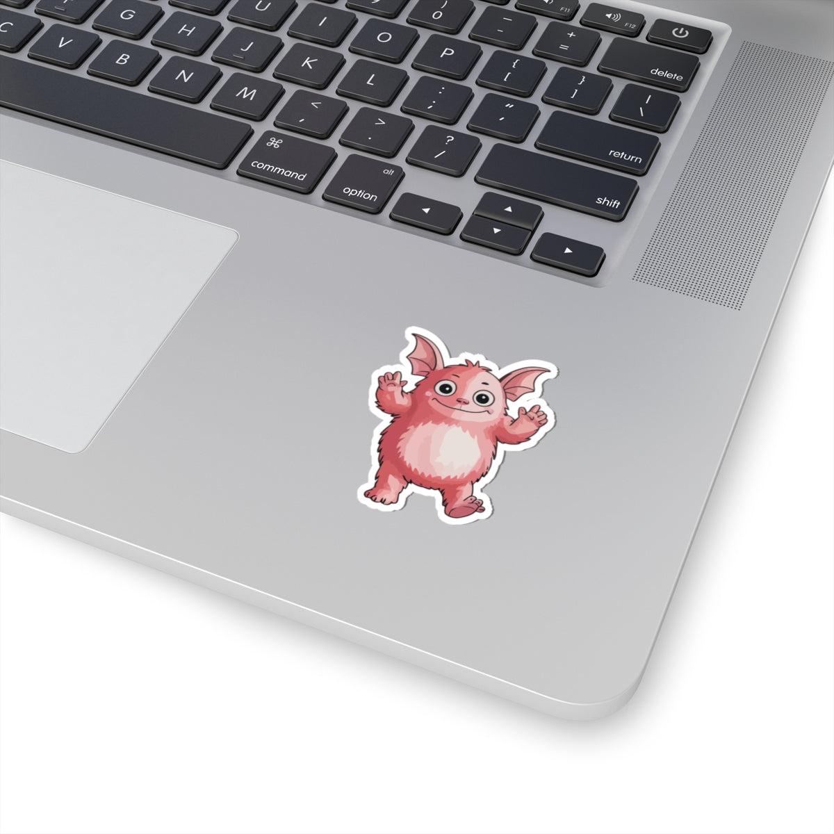 TEEZOCA friendly pink monster sticker cartoon style