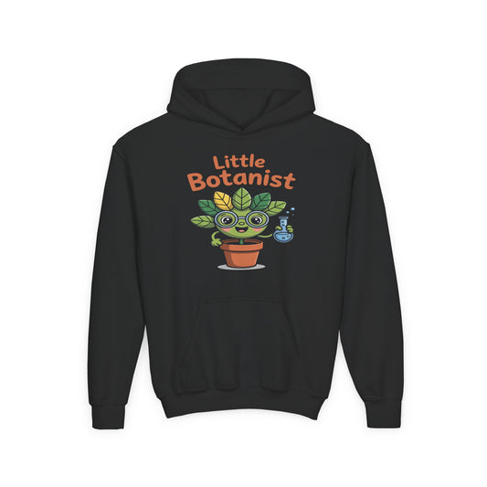 Little Botanist Kids Hoodie — Cute Plant Lover Gardening Sweatshirt for Youth TEEZOCA