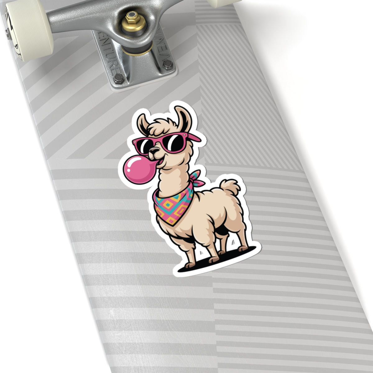 TEEZOCA cool llama bubble gum sticker kawaii llama sunglasses