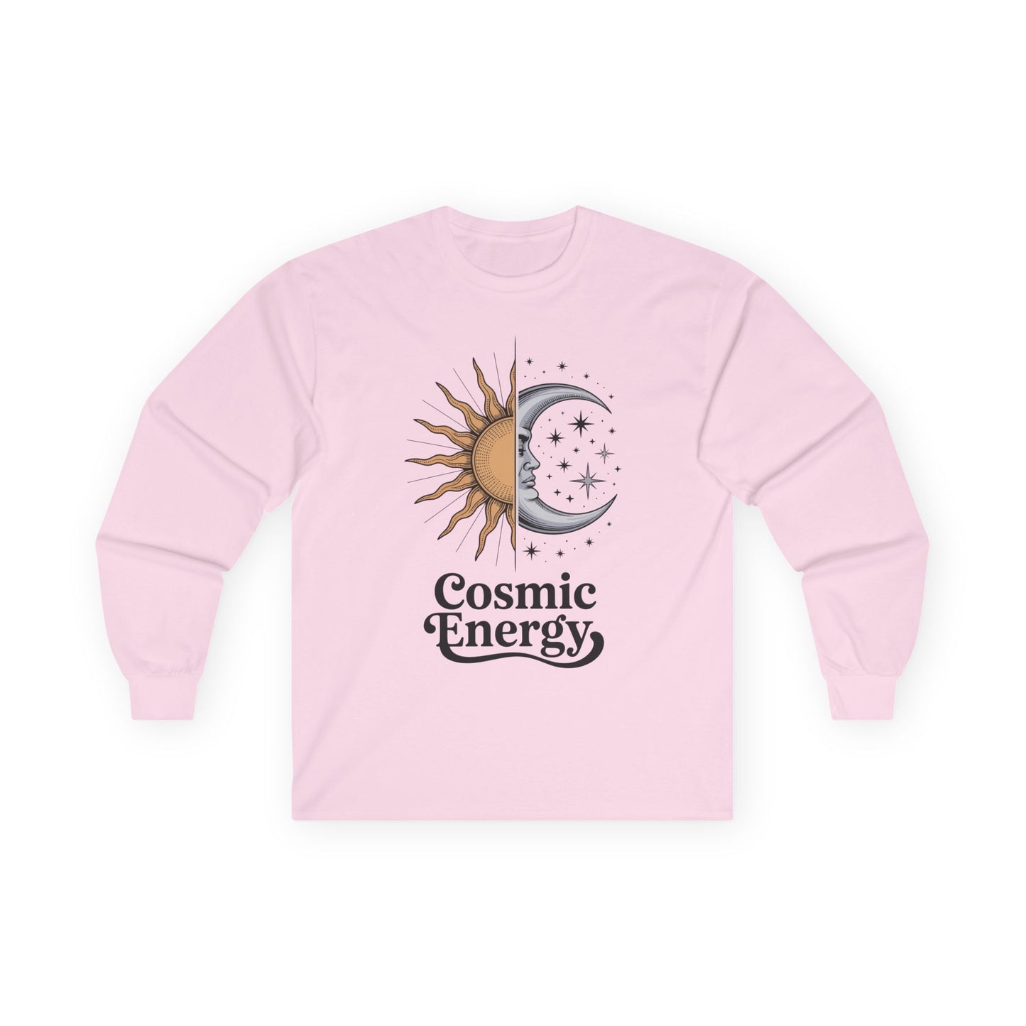Cosmic Energy Sun and Moon Unisex Long-Sleeve T-Shirt
