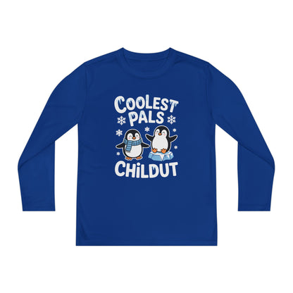 Coolest Pals Childut Penguin Kids Long Sleeve Tee TEEZOCA