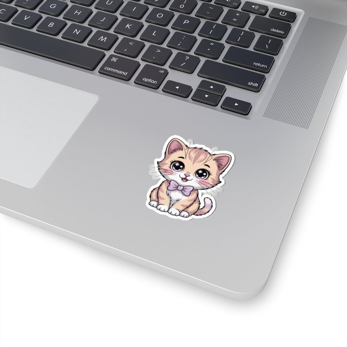 TEEZOCA kawaii cat sticker featuring pastel colors and adorable expression