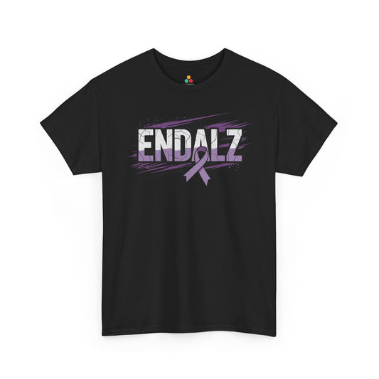 End ALZ Unisex T-shirt Purple Ribbon Alzheimer’s Awareness Graphic | TEEZOCA 