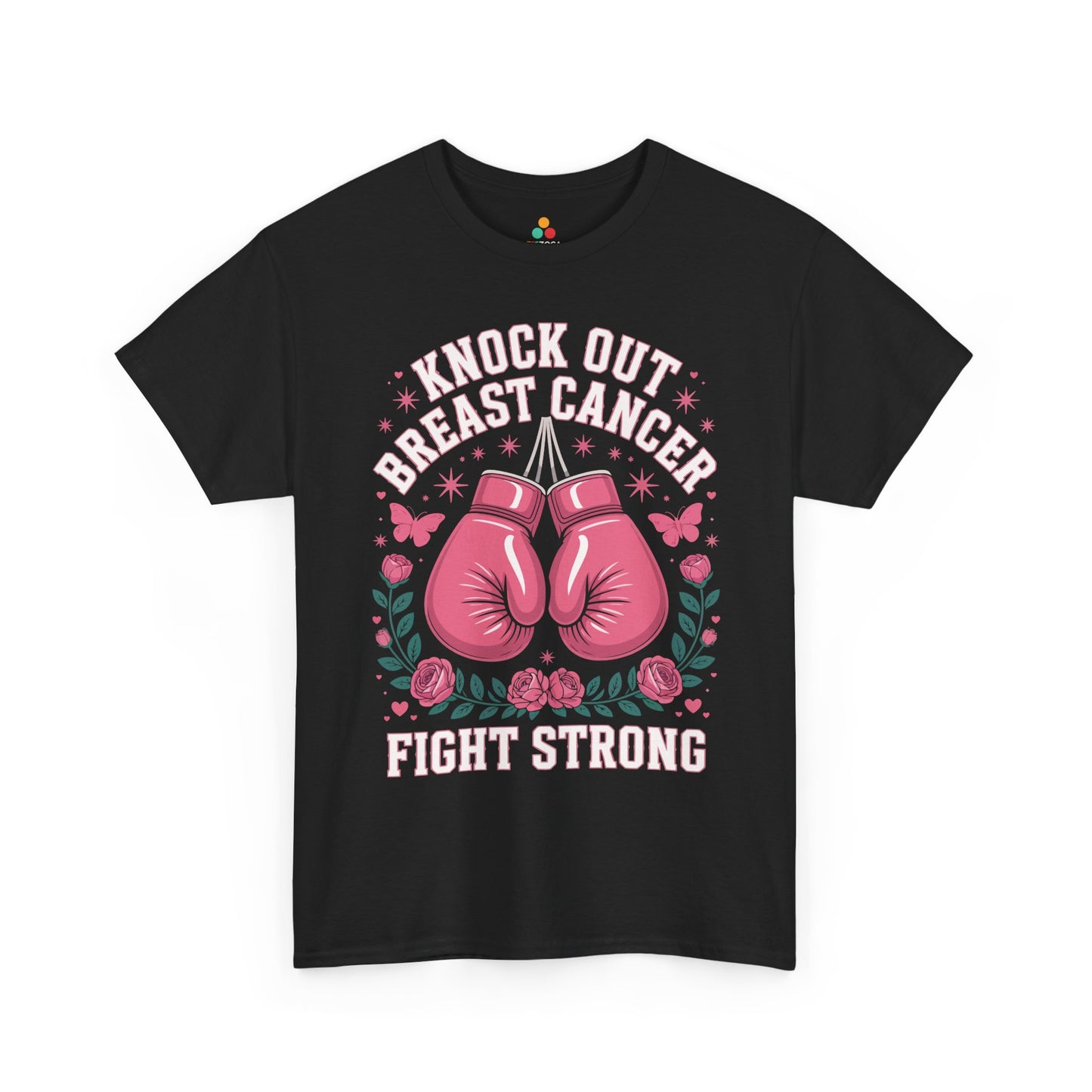 Knock Out Breast Cancer Awareness Fight Strong Unisex T-shirt | TEEZOCA 