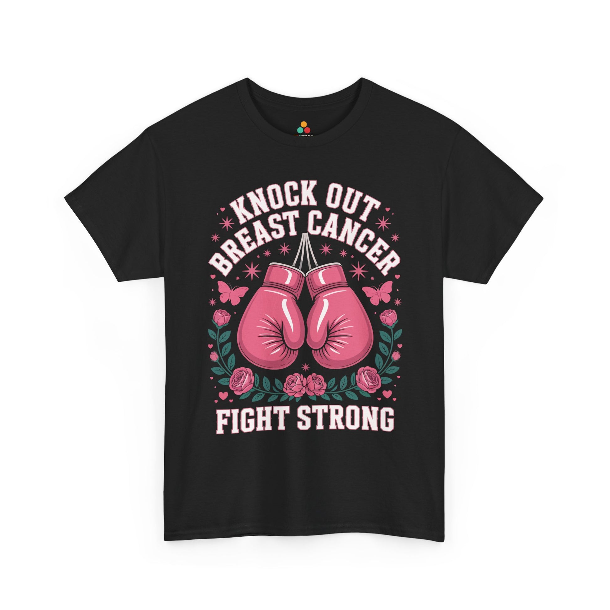 Knock Out Breast Cancer Awareness Fight Strong Unisex T-shirt | TEEZOCA 