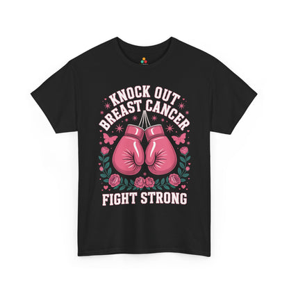 Knock Out Breast Cancer Awareness Fight Strong Unisex T-shirt | TEEZOCA 
