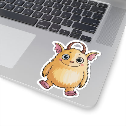 TEEZOCA cute fluffy monster sticker cartoon creature