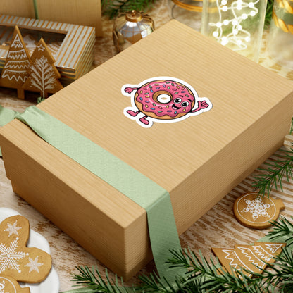 TEEZOCA smiling donut sticker kawaii dessert illustration
