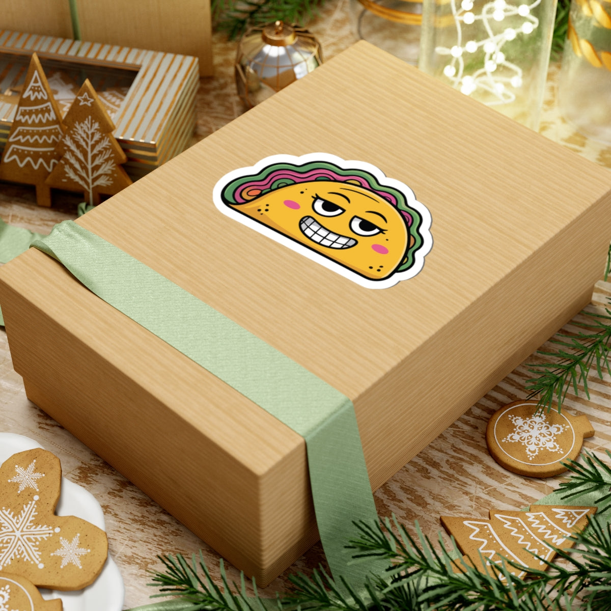 TEEZOCA cartoon taco sticker food character