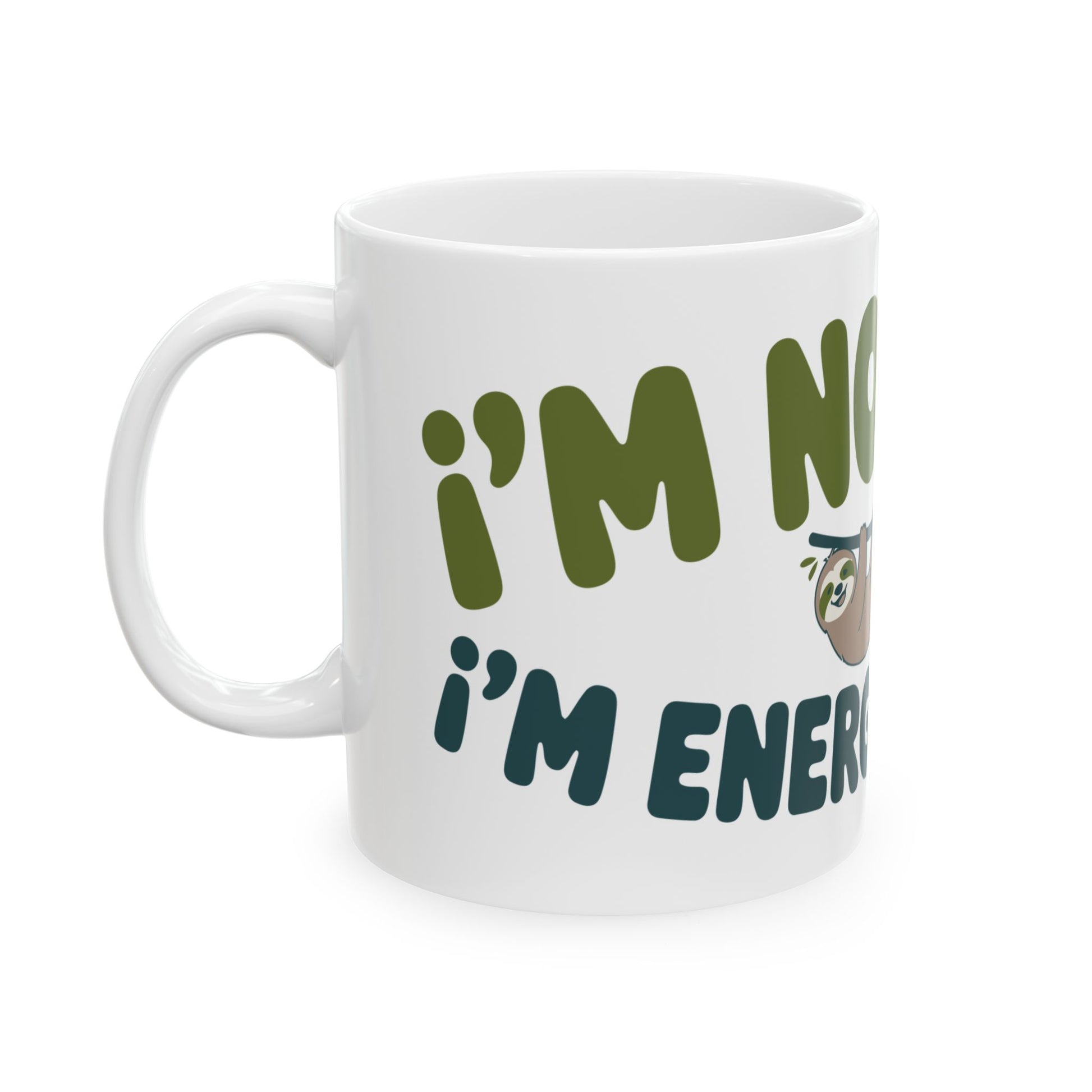 TEEZOCA funny sloth coffee mug for relaxed and energy-efficient people