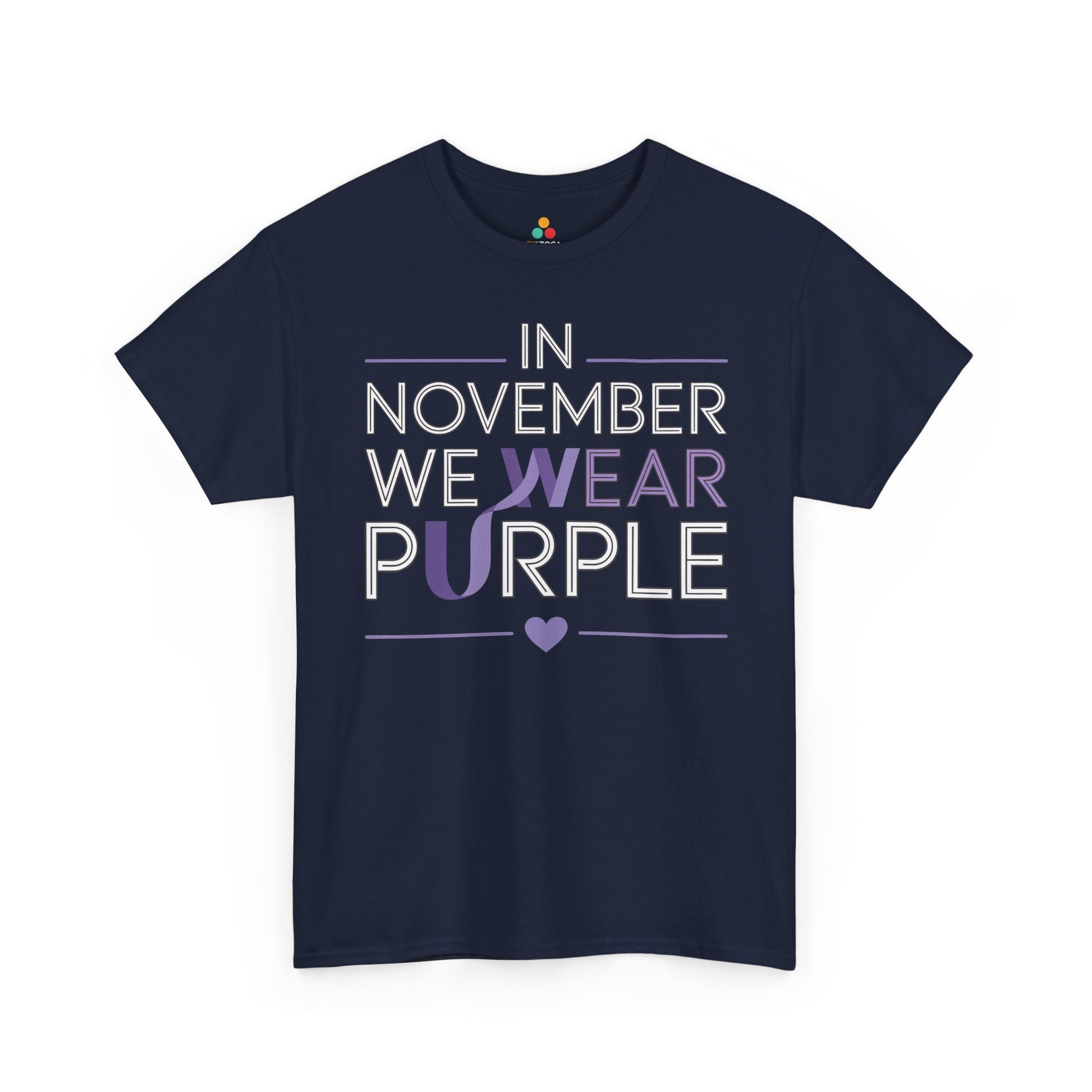 In November We Wear Purple Alzheimer Awareness Unisex T-shirt | TEEZOCA 