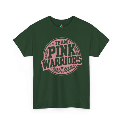 Team Pink Warriors Breast Cancer Awareness Unisex T-shirt | TEEZOCA 