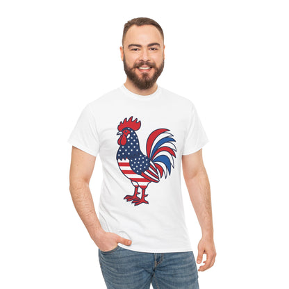 1776 2026 Patriotic American Rooster T-Shirt – USA 250th Anniversary Independence Day Gift | TEEZOCA 