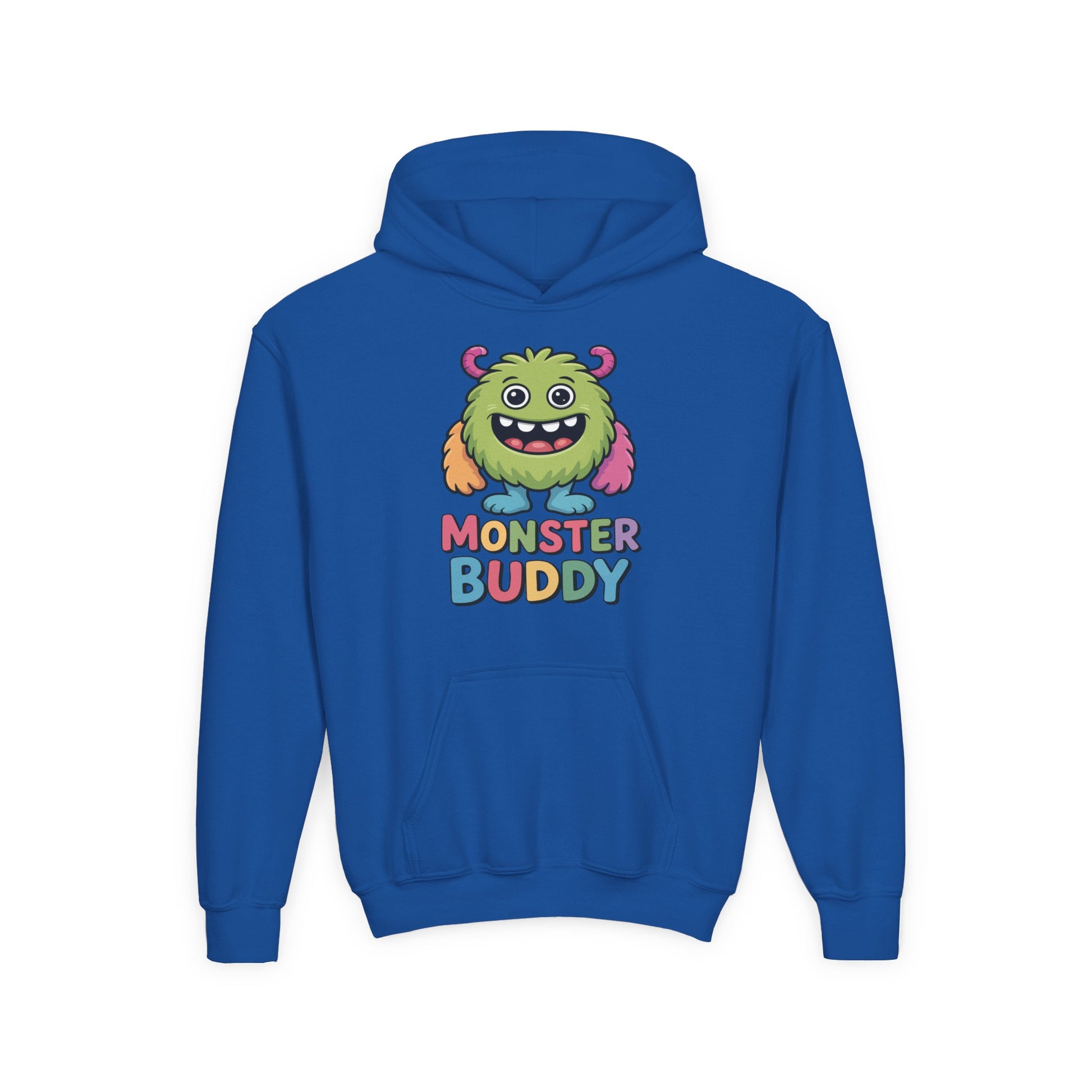 Youth 'Monster Buddy' Hoodie — Cute Colorful Kids Monster Pullover TEEZOCA