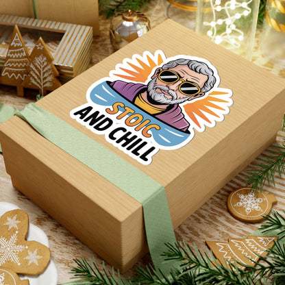 TEEZOCA stoicism quote style chill philosophy sticker