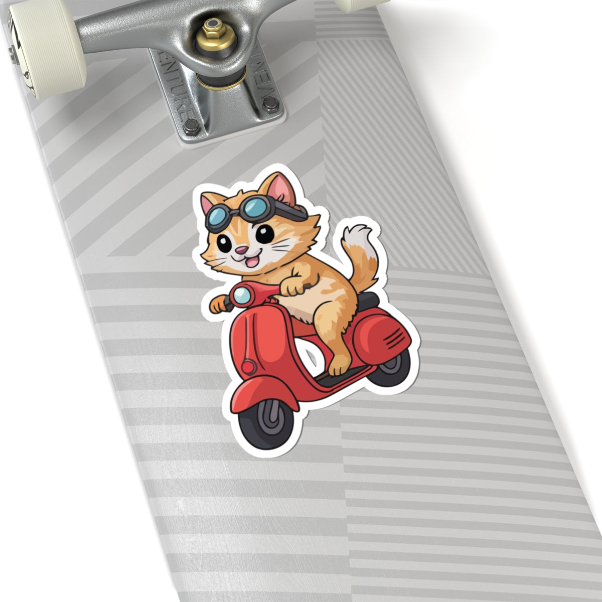 TEEZOCA cat scooter sticker cute cartoon kitten