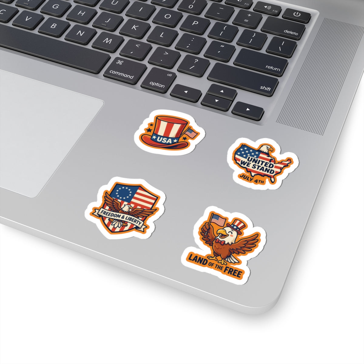 Vintage USA Patriotic Sticker Pack – Aesthetic 4th of July Sticker Set | TEEZOCA 