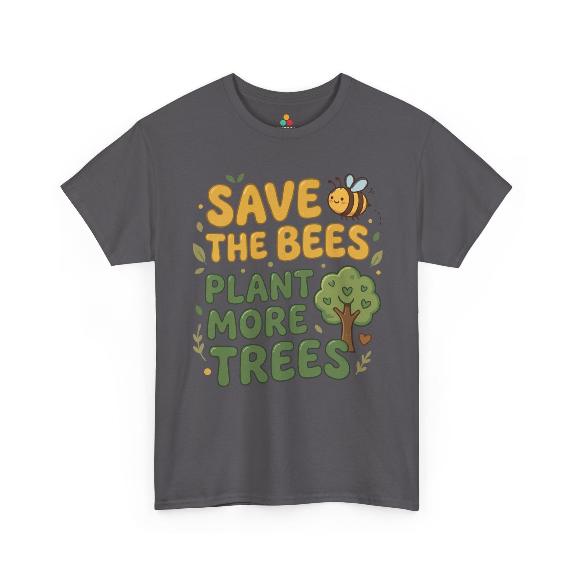 Save the Bees Plant More Trees Cute Eco Unisex T-shirt | TEEZOCA 