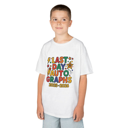 Kids Last Day of School Autograph T-Shirt 2025–2026 – Signing Shirt End of Year | TEEZOCA 