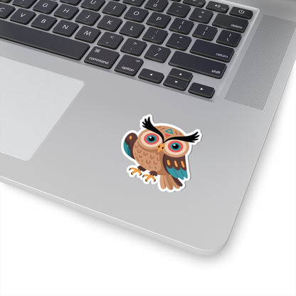 TEEZOCA cute owl illustration with tribal patterns