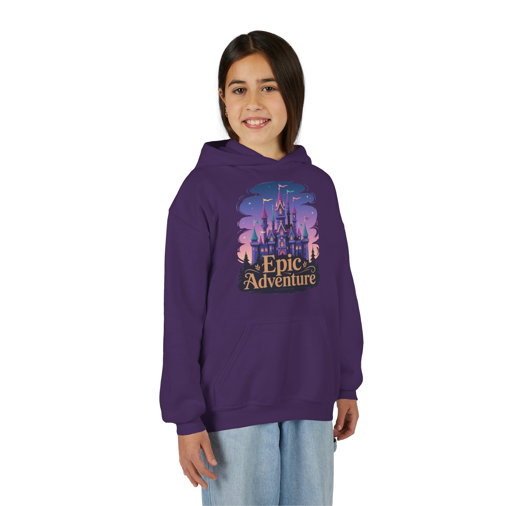 Youth Heavy Blend Hooded Sweatshirt TEEZOCA