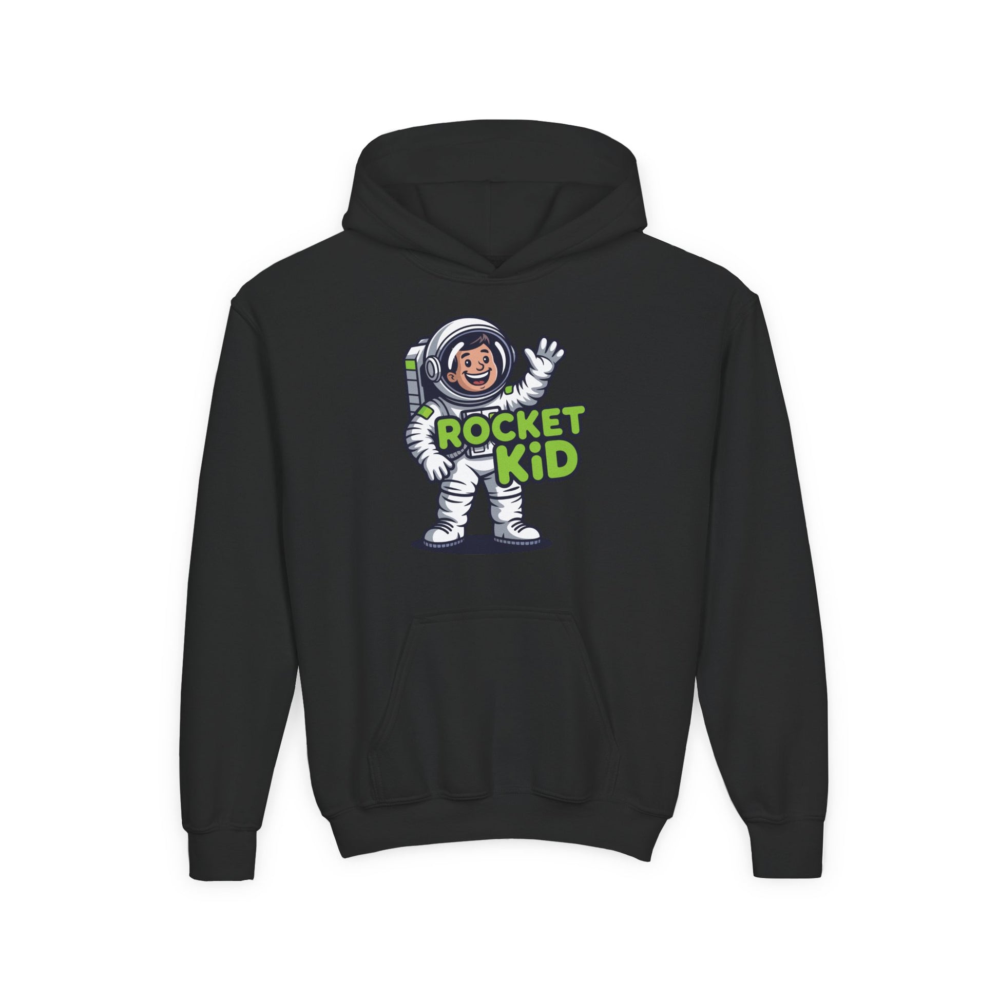 Youth Hoodie — 'Rocket Kid' Astronaut Graphic Hoodie for Kids TEEZOCA