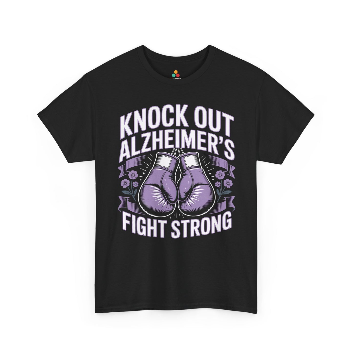 Knock Out Alzheimer’s Fight Strong Unisex T-shirt Awareness | TEEZOCA 