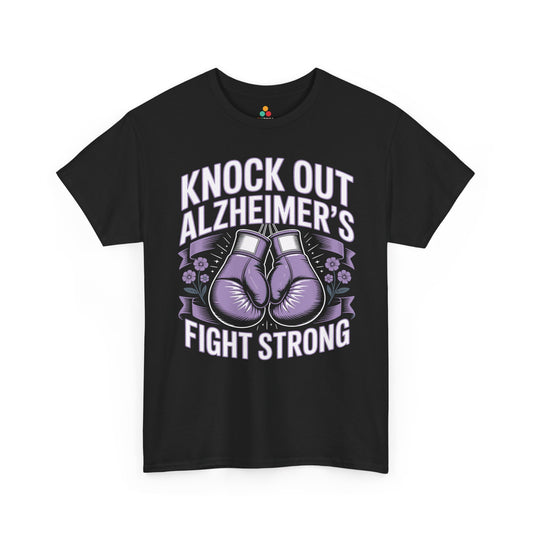 Knock Out Alzheimer’s Fight Strong Unisex T-shirt Awareness | TEEZOCA 
