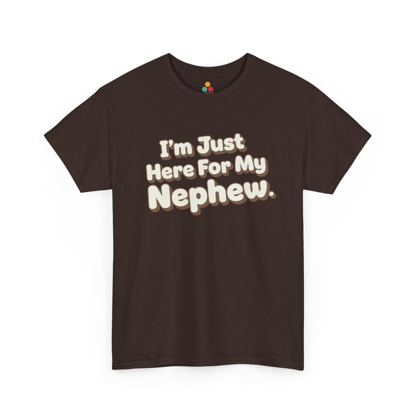 I'm Just Here For My Nephew T-Shirt – Retro Auntie & Uncle Gift Tee | TEEZOCA 