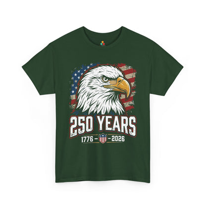 250 Years 1776–2026 Eagle Patriotic Vintage Unisex T-shirt Gift | TEEZOCA 