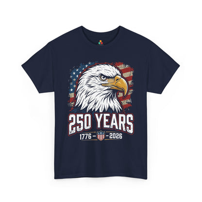 250 Years 1776–2026 Eagle Patriotic Vintage Unisex T-shirt Gift | TEEZOCA 