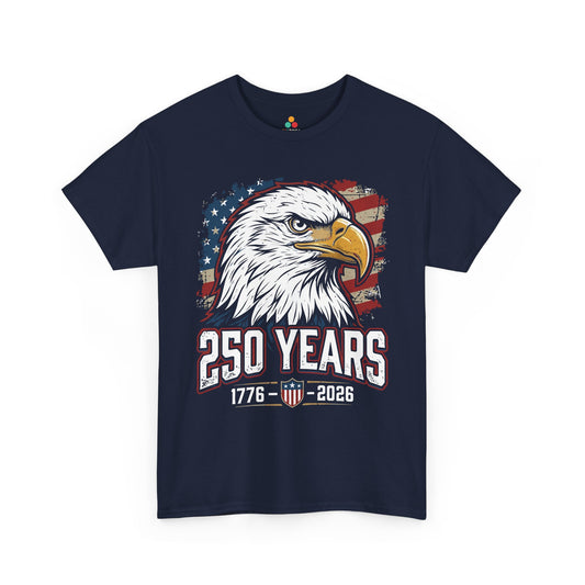 250 Years 1776–2026 Eagle Patriotic Vintage Unisex T-shirt Gift | TEEZOCA 