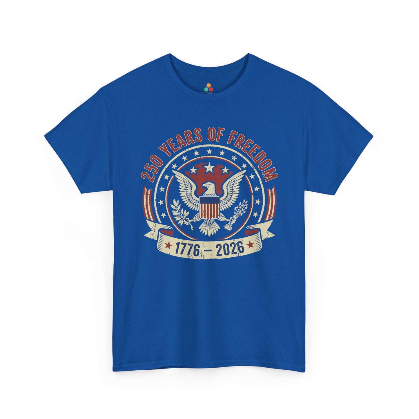 250 Years of Freedom 1776–2026 Vintage Eagle Unisex T-shirt Gift | TEEZOCA 