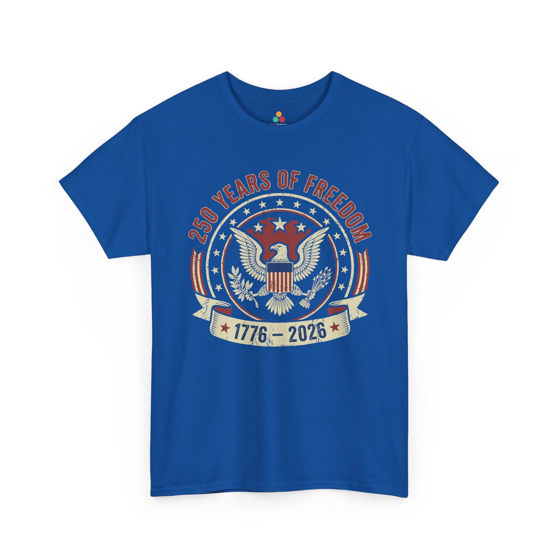 250 Years of Freedom 1776–2026 Vintage Eagle Unisex T-shirt Gift | TEEZOCA 