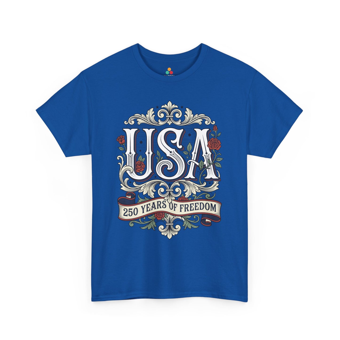 250 Years of Freedom Shirt — Vintage Americana T-shirt for Women | TEEZOCA 250 Years of Freedom Shirt T-shirt with vintage Americana styling for patriotic women and America 250 events.
