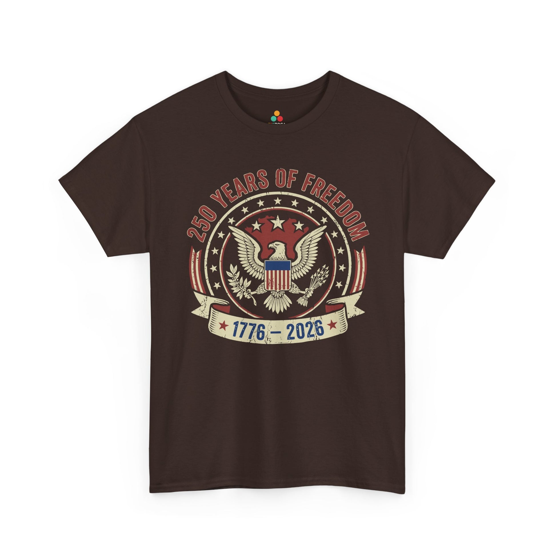 250 Years of Freedom 1776–2026 Vintage Eagle Unisex T-shirt Gift | TEEZOCA 