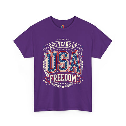 250 Years of USA Freedom Purple T-Shirt – Patriotic 4th of july 2026 Tee | TEEZOCA 