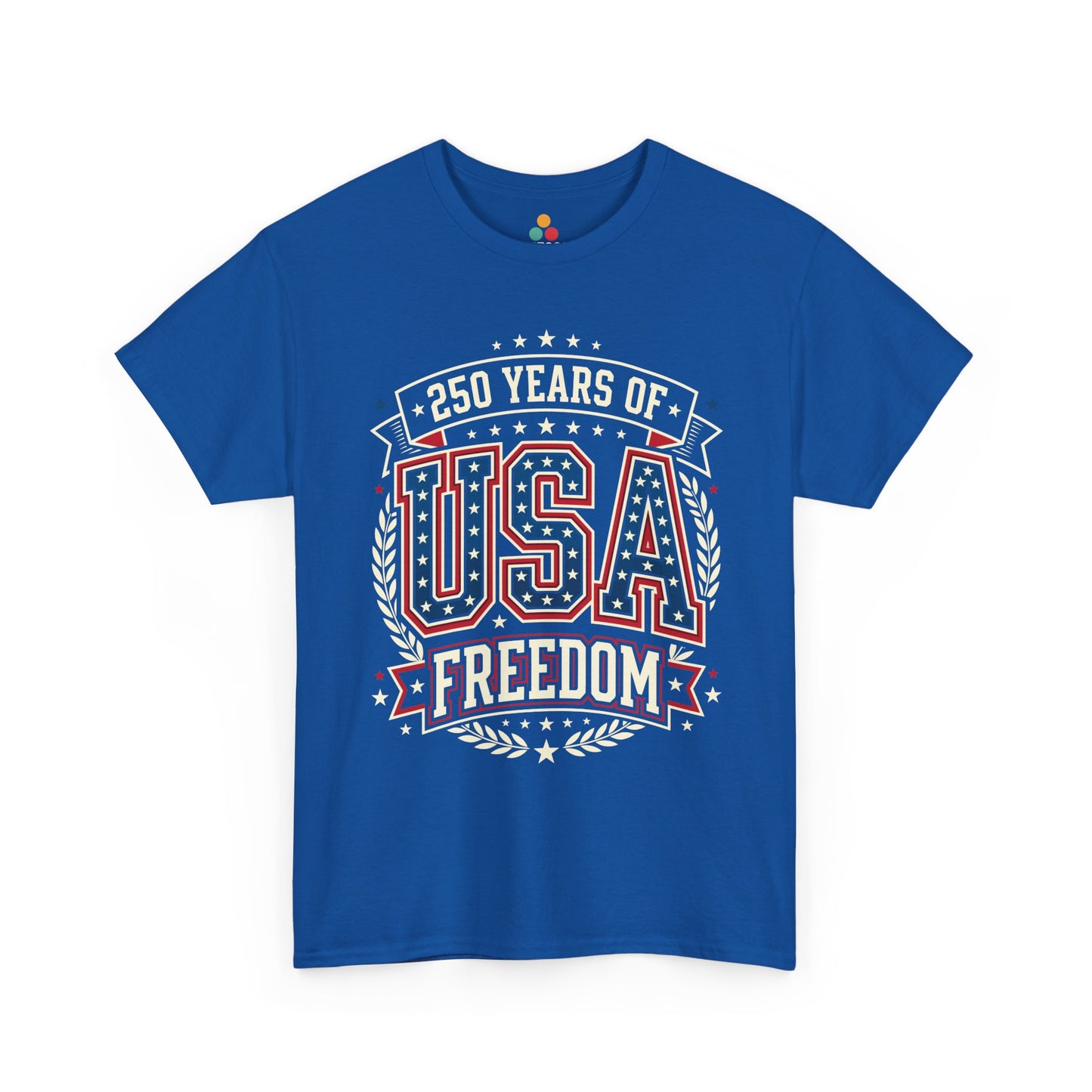 250 Years of USA Freedom Royal Blue T-Shirt – Patriotic 4th of july 2026 Tee | TEEZOCA 