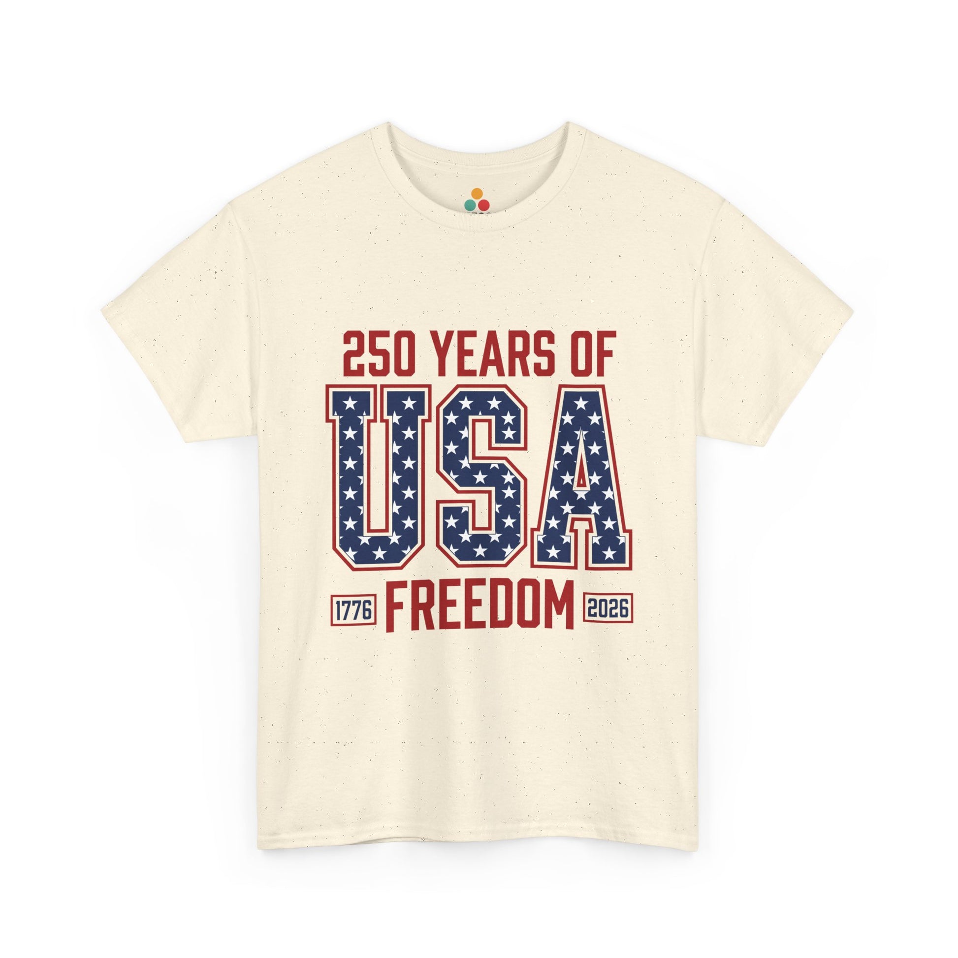 250 Years of USA Freedom Soft Pink T-Shirt – Retro Patriotic Gift for Men and Women | TEEZOCA 
