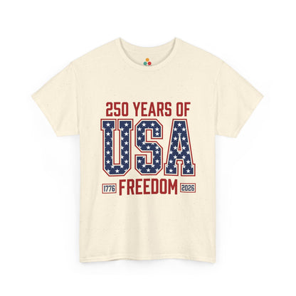 250 Years of USA Freedom Soft Pink T-Shirt – Retro Patriotic Gift for Men and Women | TEEZOCA 