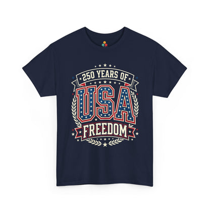 250 Years of USA Freedom navy blue T-Shirt – Patriotic 4th of july 2026 Tee | TEEZOCA 