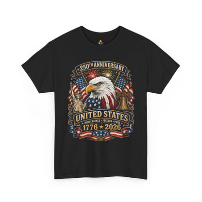 250th Anniversary Shirt Patriotic Eagle 1776 2026 T-shirt Gift | TEEZOCA 