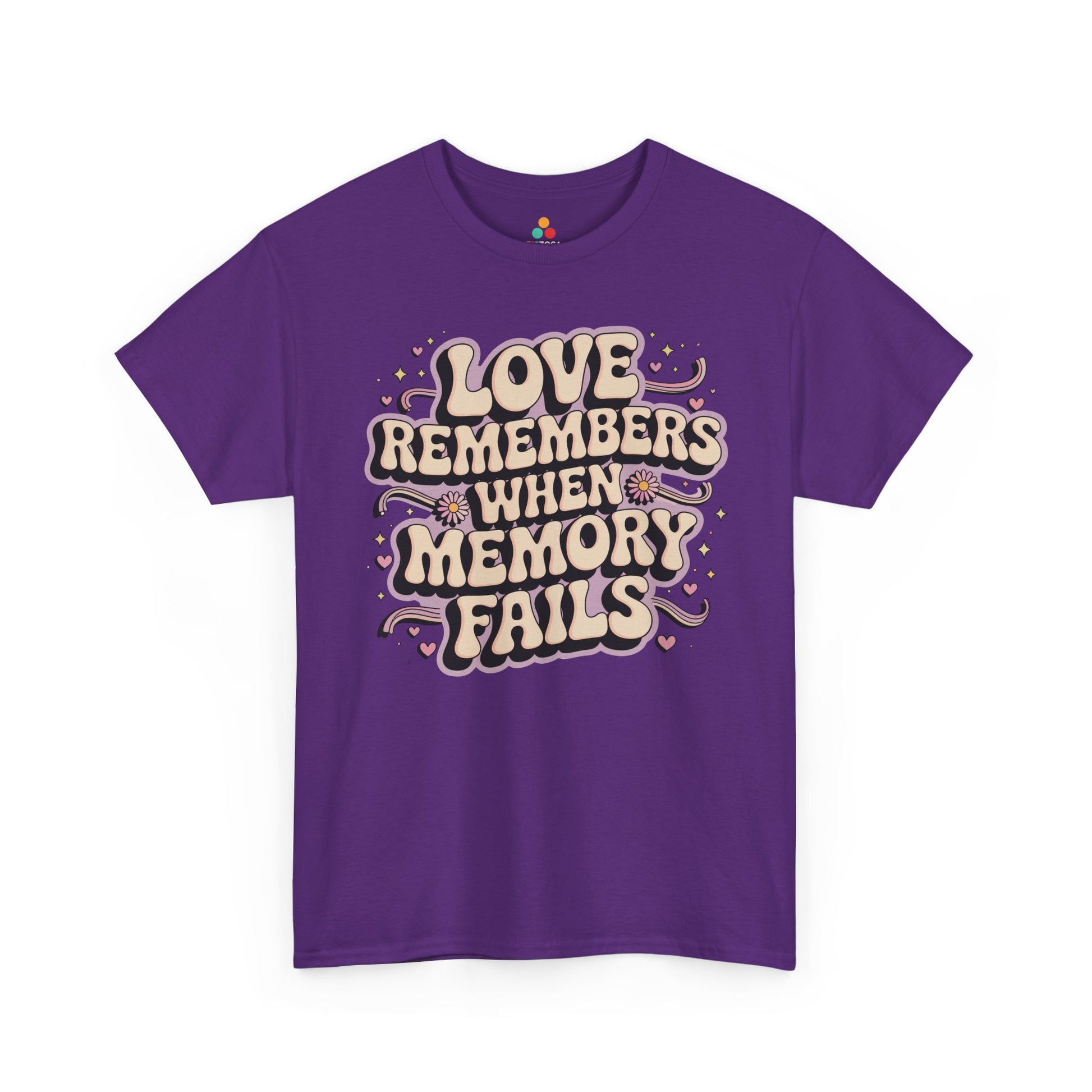 Love Remembers When Memory Fails Alzheimer’s Awareness Unisex T-shirt | TEEZOCA 