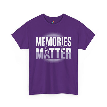 Memories Matter Unisex T-shirt Alzheimer Awareness Ribbon | TEEZOCA 