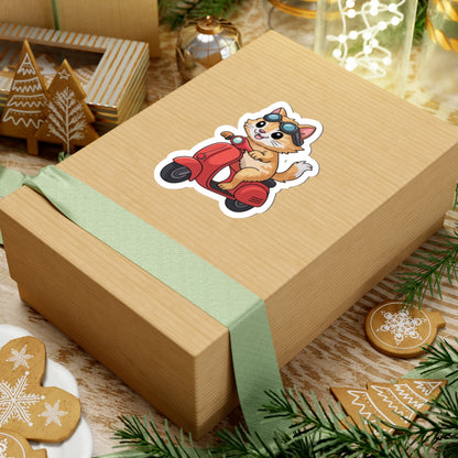 TEEZOCA cute kitten scooter sticker cartoon animal