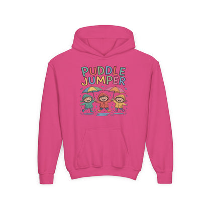 Puddle Jumper Kids Hoodie – Cute Rainy Day Children’s Pullover TEEZOCA