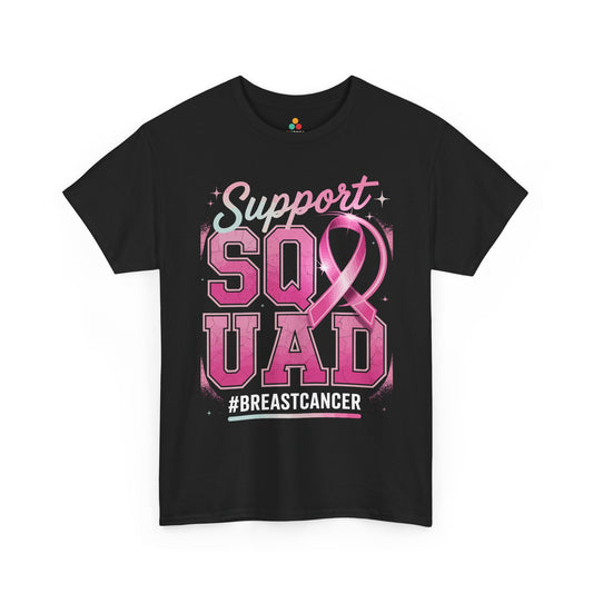 Support Squad Breast Cancer Awareness Unisex T-shirt | TEEZOCA 