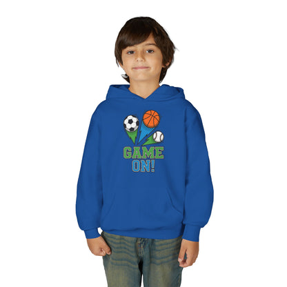 Game On Kids Hoodie – Fun Sports Ball Design | TEEZOCA 