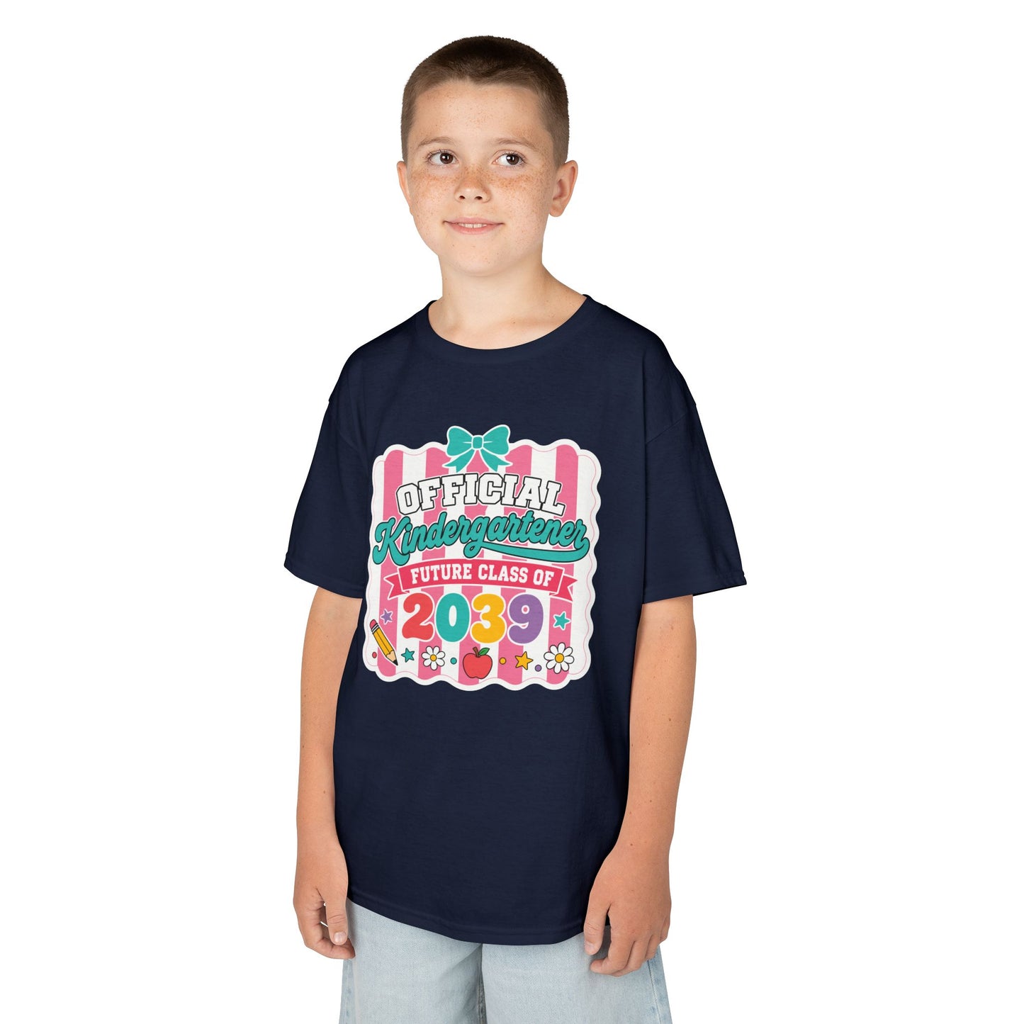 Future Class of 2039 Shirt for Kids — Cute Coquette Kindergartener Tee